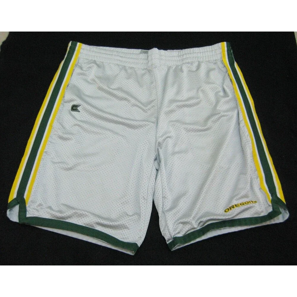 OREGON DUCKS Men's (Size Large) NIKE Silver Athletic Basketball Shorts College